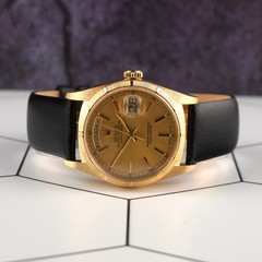 Rolex DAY DATE 36mm 18k Yellow Gold President BARK Jubilee Men’s Watch Ref 1807