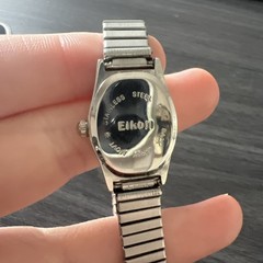 Eikon Watch Women Blue & Silver Round Face Stainless Case Back Japan Movt READ