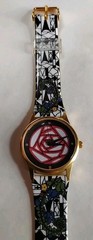 Vintage MMA Metropolitan Museum of Art Gold Tone Geometric Floral Watch #35