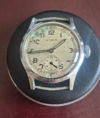 WW2 Moeris ATP British Army Military Watch Cal 10.5 Swiss 15J Vintage RUNNING