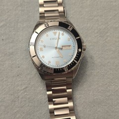 Citizen Men’s Light Blue Automatic Silver Stainless Steel Watch 42 MM NH7530-52L