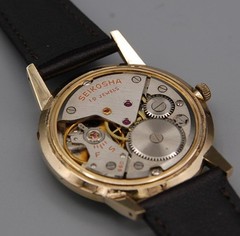 [NEAR MINT] SEIKO Crown J14040 19J Diashock 14K GF Manual Men’s Vintage Watch