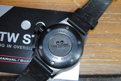 TW STEEL Canteen Black Dial Chronograph Black Leather Men’s Watch TW844