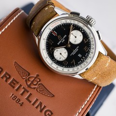 Breitling Premier B01 Chrono Norton SS auto 42mm Strap Watch AB0118A21B1X2