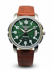 Refurbished Automatic Men’s Watch Day Date | Classic Vintage Style Leather Strap
