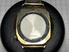 Vintage 1974 Bulova Accutron Gold Plated Tuning Fork 2181 Men Watch w/t Bracelet