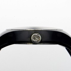GUCCI YA137101 137.1 sink WATCH black SS/rubber/resin QZ