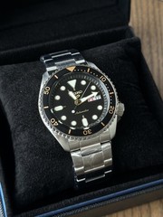 Seiko SRPD63K1 Black/Gold Dial Automatic 5 Sports Men’s Dive Style Watch