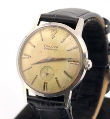 Vintage 32mm Bulova Surf King Waterproof Manual-Wind Wristwatch – Working