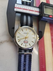 Edison Men’s Quartz Watch Working New Battery Automobilia 37mm 8.75″ Enco Gas