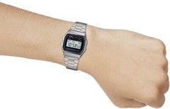 CASIO Men’s Watch A-158W Digital Silver Alarm Micro Light – NEW – Warranty