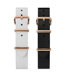 Timex Variety TWG020200 Ladies Rose Gold Watch Gift Set Extra Strap Bezels 34mm