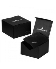 JACQUES LEMANS Men Quartz Casual Watch Classic Dress Silver color Dial Waterproo