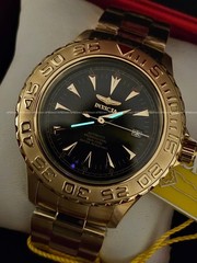 Invicta – Ocean Ghost Automatic – Gold Plated – Exhibition Caseback – mens watch