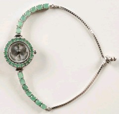 New 3.6 Carats Emerald Watch | (UGL) With Papers