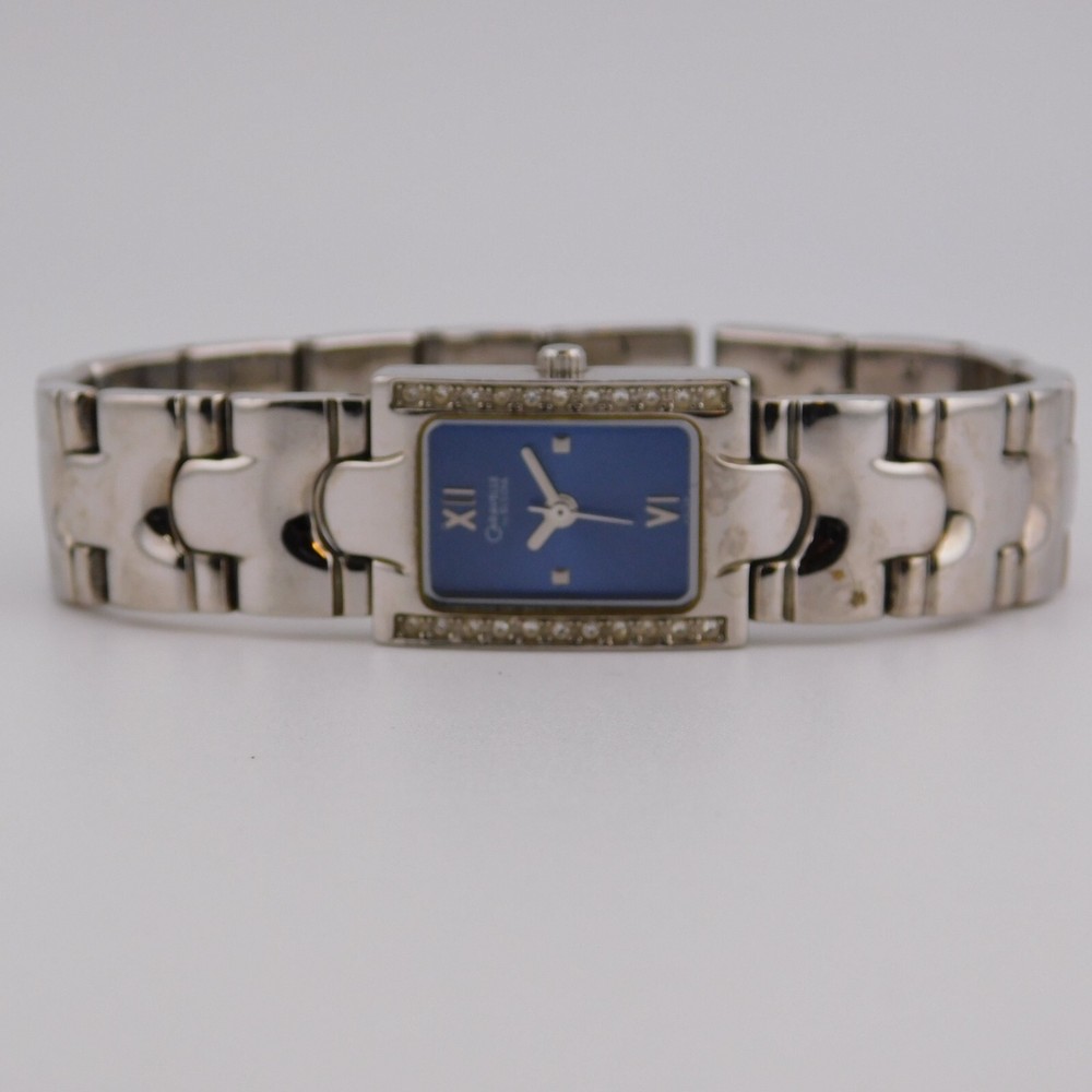 Caravelle by Bulova B1 Silver Tone Quartz Women’s Watch Sz. 6 3/4″ New Battery