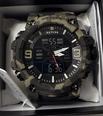 ACTIVA ACW8049 Men’s Analog-Digital Camo Quartz Watch Blue Backlight