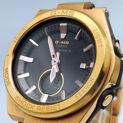 CASIO G-MS MSG-W200CG Rose Gold Ladies Radio Solar Watch 13.5cm 5.3in