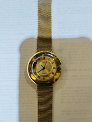 Timex Electric Women’s Vintage Gold-Tone Mesh Dress Watch Quartz Water-Resistant