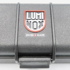 LUMINOX XL.1051 Military Black Red Dial Rubber Fabric Band Men’s Watch Boxed