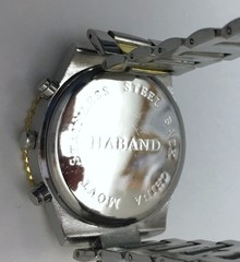 Vintage Haband Silver and Gold Tone Men’s Chronograph Watch – UNTESTED!
