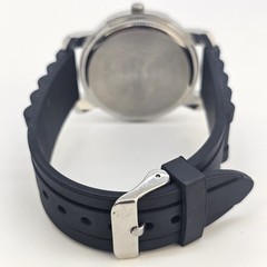 Studio Women’s Watch 42MM Animal Print Dial Black Plastic Bands New Battery