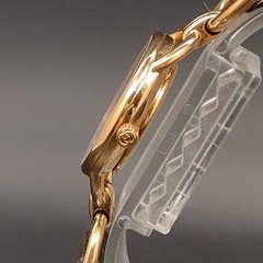 Vintage 1990s N MINT Gucci 6000 L Roman Gold Dress Qz 23mm Womens Watch JAPAN