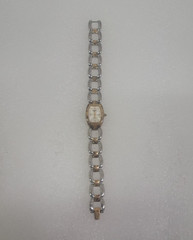 Worthington Women’s Quartz Analog Two-Tone Bracelet Watch Gold Case White Dial