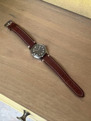 Cyma Military Watch Red Seconds Brownie Pilot Vintage Manual Wind WWII Pilot