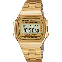 Casio Vintage Iconic Retro Gold Unisex Watch A168WG-9EF