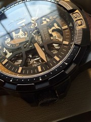 Fossil Black 40mm Steel Automatic Men’s Watch With Tin Box And Papers Works