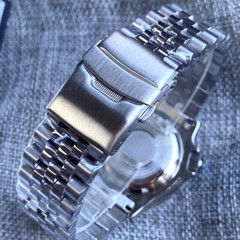 20ATM 42mm Tandorio Sterile Black Dial GMT NH34A Automatic Diving Mens Watch
