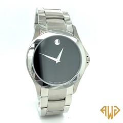 Movado Men’s Museum Black Dial Quartz Watch