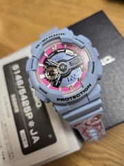 CASIO G-SHOCK GMA-S110F-2A Light Blue x Hibiscus Color Ana-Digi Watch New in Box