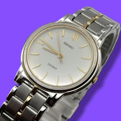 Excellent condition working Seiko Lucent men’s wristwatch waterproof quartz