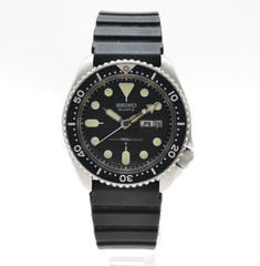 [EXCELLENT+5] SEIKO 7548-7000 150m Diver Black Vintage Kanji Quartz Men’s Watch