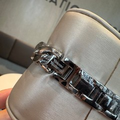 Vivienne Vintage Style Silver Dial Bracelet Flip Women’s Quartz Watch In Box