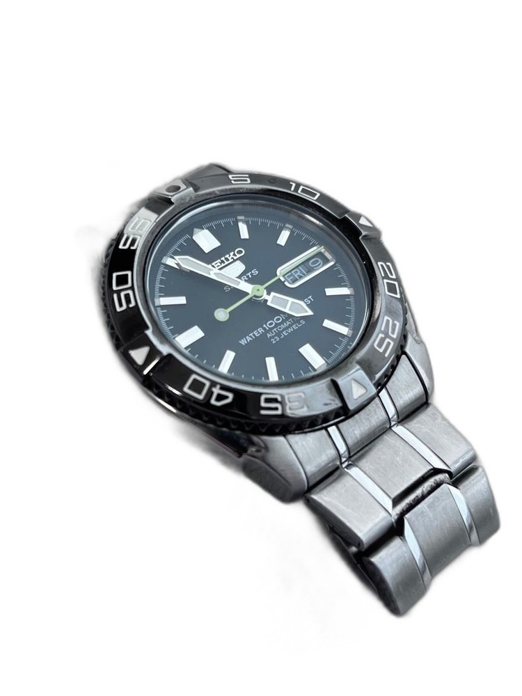 SEIKO 5 SPORTS Automatic Watch Black Dial 7S36-00Y0 Pre-owned – Excellent