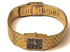 🔥 L👀K Vintage Lolina Gold Metal Adjustable Clasp Band Ladies Wristwatch