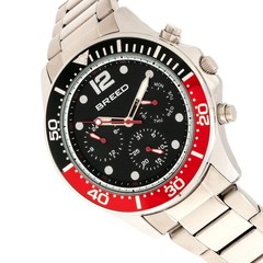 Pegasus Red/Silver | Black Dial Wristwatch BRD8104