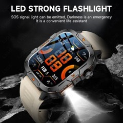 🔥 Smart Watch Men Women (Call Receive/Dial) Rugged Fitness Tracker Waterproof