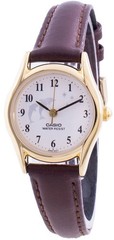 Casio LTP-1094Q-7B9 White Dial Japan Mov’t Quartz Leather Strap WR Ladies Watch
