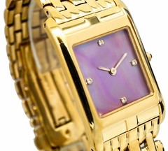 Watch Cavadini, Face Pearl Rosé, Stainless Steel IP Gold Plated 0 1/4in Flat