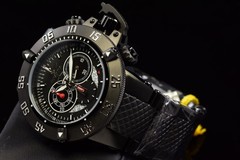 RARE Invicta Subaqua Noma III Black Dial Swiss Rotating Bezel Men Bracelet Watch
