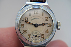 Vintage men’s WWI military Trench watch Ingersoll Made in USA for repair