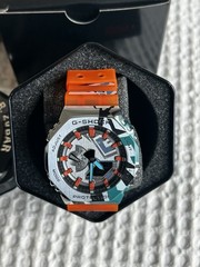 Casio G-SHOCK Octagon Orange Resin Analog/Digital Quartz 200m Watch w/ Box