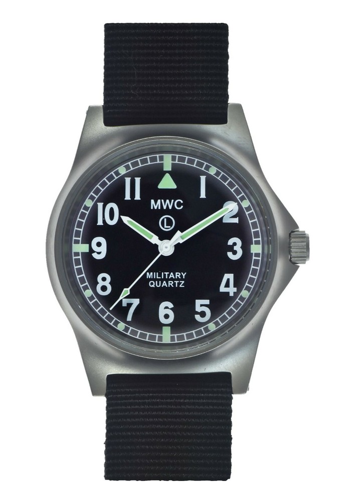 MWC G10LM Military Watch | 50m | No Date | Screw Case Back | Black Strap