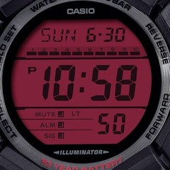 Casio G-SHOCK GD-010BBR-1JF Digital Watch Black and Bold Red Series Carbon Core