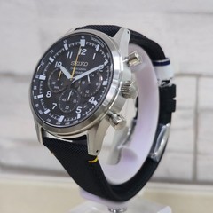 Seiko Quartz SSB449P1 Chronograph Black Dial 43 mm New Full Set Men’s Watch