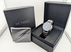 Movado Men’s SE Pilot 42mm SS Chrono W Sil/Blk Dial; #42.1.14.1225~July Special
